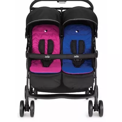 Коляска прогулочная Joie Aire Twin, синий, розовый