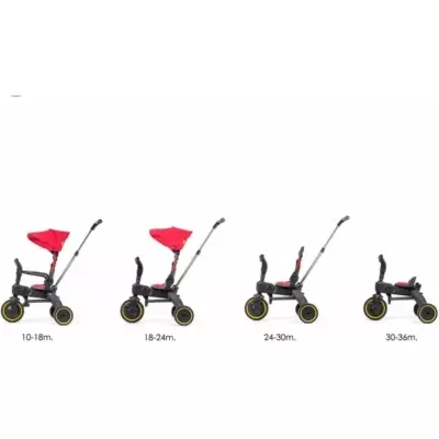 Трёхколёсный велосипед Doona Liki Trike S1 красный