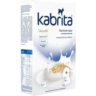 Детская каша Kabrita Овсяная на козьем молоке 180г