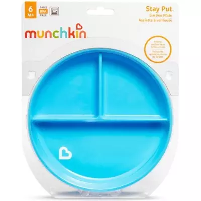 Детская тарелочка Munchkin Stay Put голубой