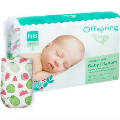 Подгузники Offspring NB, 56 шт