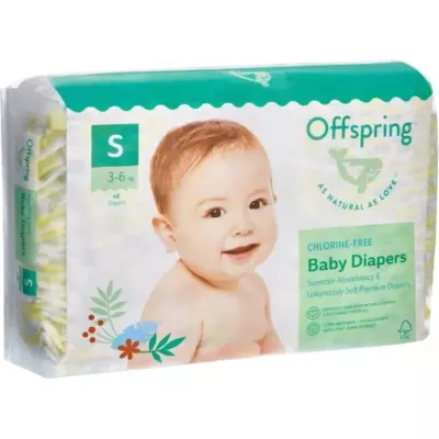 Подгузники Offspring S, 48 шт