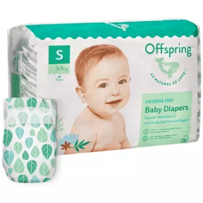 Подгузники Offspring S, 48 шт