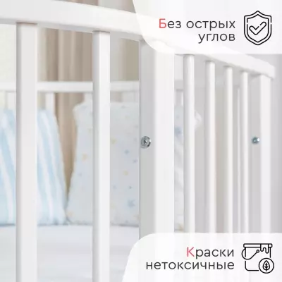 Кровать детская Tomix AURORA OVK-4, белый