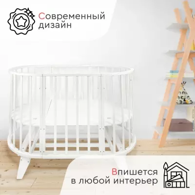Кровать детская Tomix AURORA OVK-4, белый