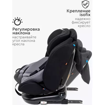 Автокресло Автокресло TOMIX Major ISOFIX 0/1/2/3 (до 36 кг), серый