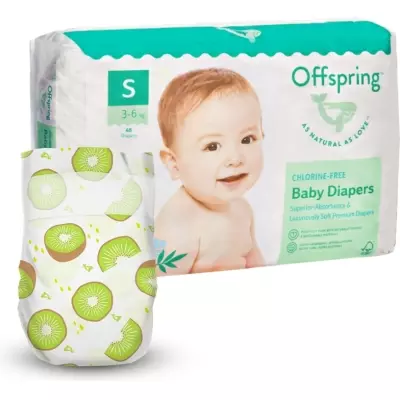 Подгузники Offspring S, 48 шт