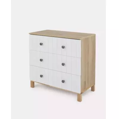 Детский комод RANT Bambo, 84x44x85 см, коричневый, белый