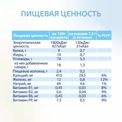 Kabrita детское печенье 115р