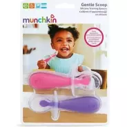 Набор ложек Munchkin с ограничителем Gentle Scoop розовый 2 шт