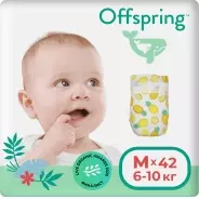 Подгузники Offspring M, 42 шт