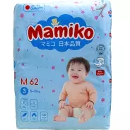 Подгузники Mamiko M, 62 шт