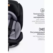 Автокресло Автокресло TOMIX Major ISOFIX 0/1/2/3 (до 36 кг), серый