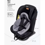 Автокресло Автокресло TOMIX Major ISOFIX 0/1/2/3 (до 36 кг), серый