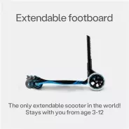 SmarTrike Xtend scooter складной синий