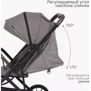 Коляска прогулочная TOMIX Kelly, темно-серый