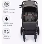 Коляска прогулочная TOMIX Kelly, темно-серый