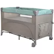 Манеж-кровать Pituso Valencia BS02-2-Mint grey-9785820478, серый, зеленый