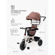 Трёхколёсный велосипед TOMIX Baby trike 180-4 коричневый