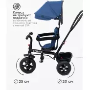 Трёхколёсный велосипед TOMIX Baby trike 180-4 синий