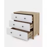 Детский комод RANT Bambo, 84x44x85 см, коричневый, белый